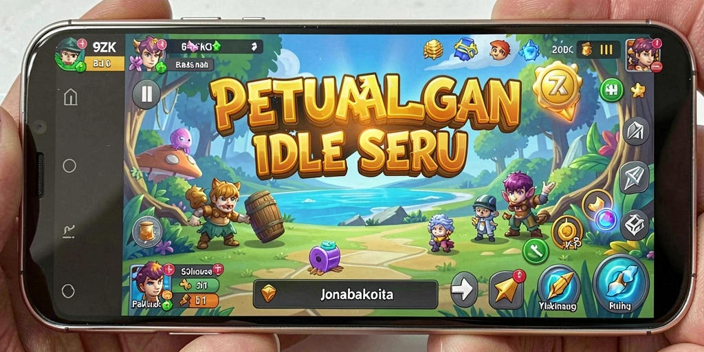 Tampilan gameplay 9ZK yang memikat dengan karakter lucu.