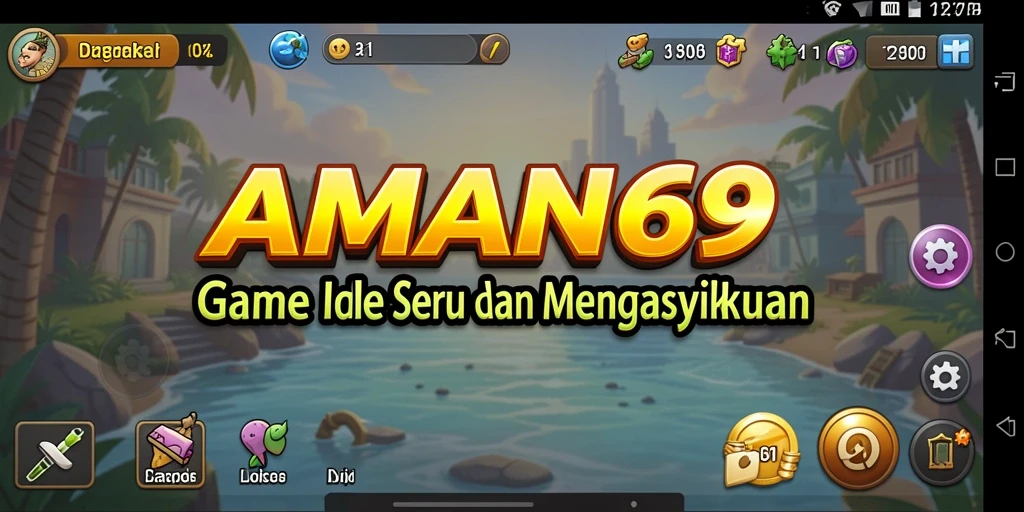 Tampilan gameplay AMAN69 yang menarik dan penuh warna.