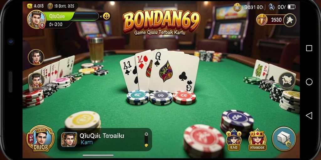Tampilan gameplay seru dalam BONDAN69 yang menampilkan strategi QiuQiu.