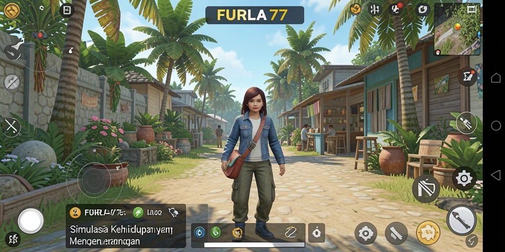 Tampilan gameplay menarik dari FURLA77 yang menunjukan interaksi karakter.