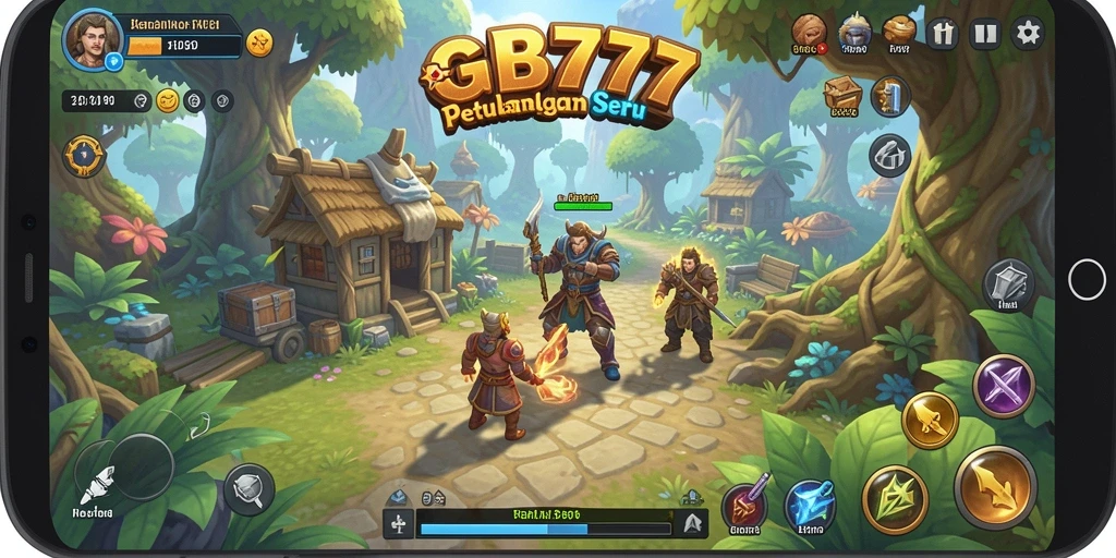 Tampilan menarik dari gameplay RPG di GB777.
