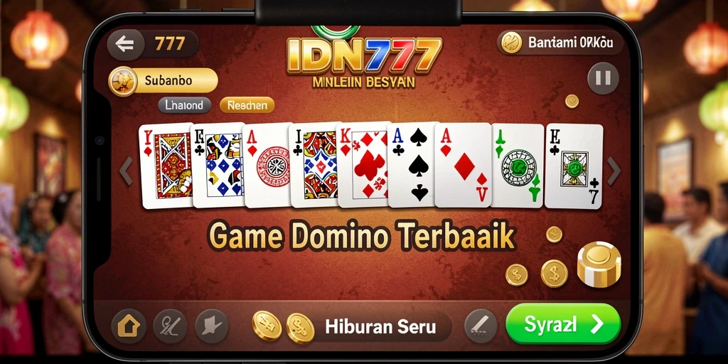 Tampilan gameplay seru dari IDN777 yang menyuguhkan aksi Domino.