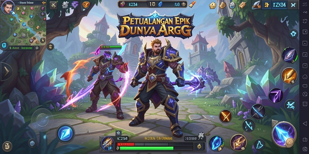 Tampilan screenshot K234 menunjukkan aksi seru dalam pertarungan ARPG.