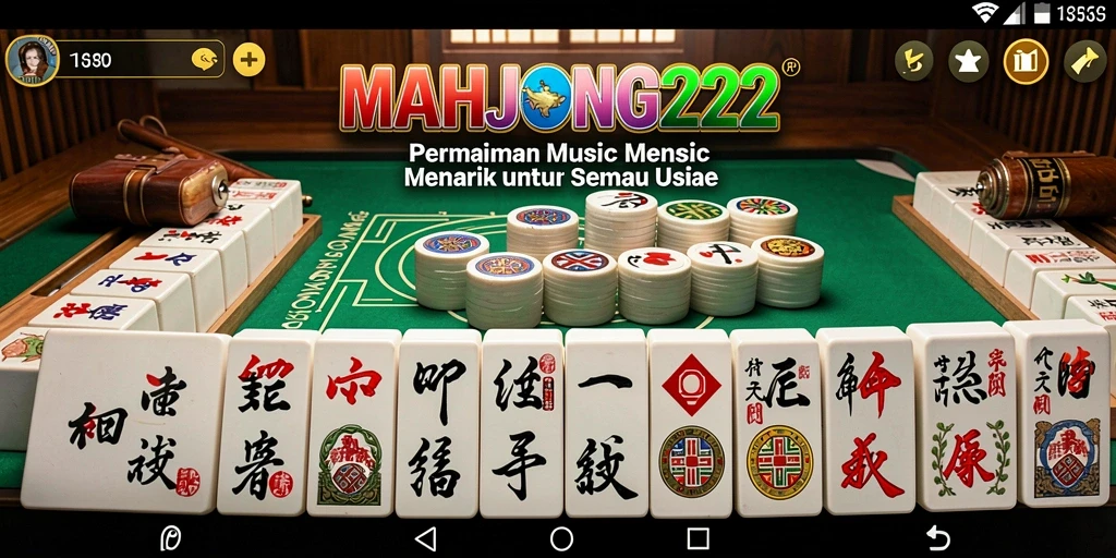 Gameplay seru MAHJONG222 dengan irama musik yang catchy.