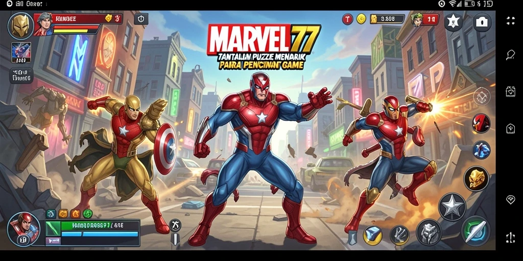 Tampilkan gameplay MARVEL77 yang menarik dan penuh tantangan.