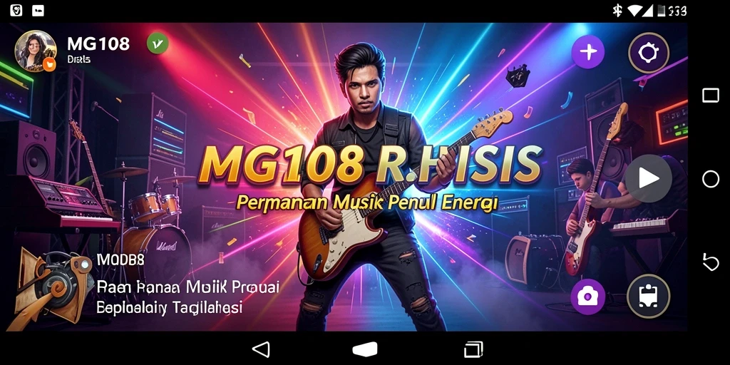 Screenshot gameplay MG108 menampilkan antarmuka yang menarik dan interaktif.