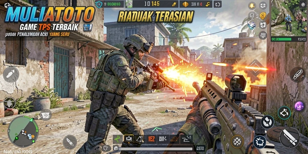 Tampilkan aksi seru gameplay MULIATOTO di medan tempur.