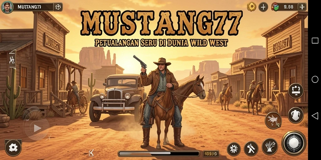 Tangkapan layar utama dari gameplay seru di MUSTANG77.