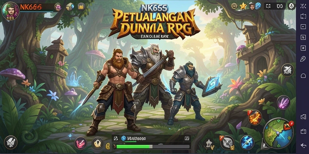 Penggambaran mendebarkan dari gameplay RPG NK666.