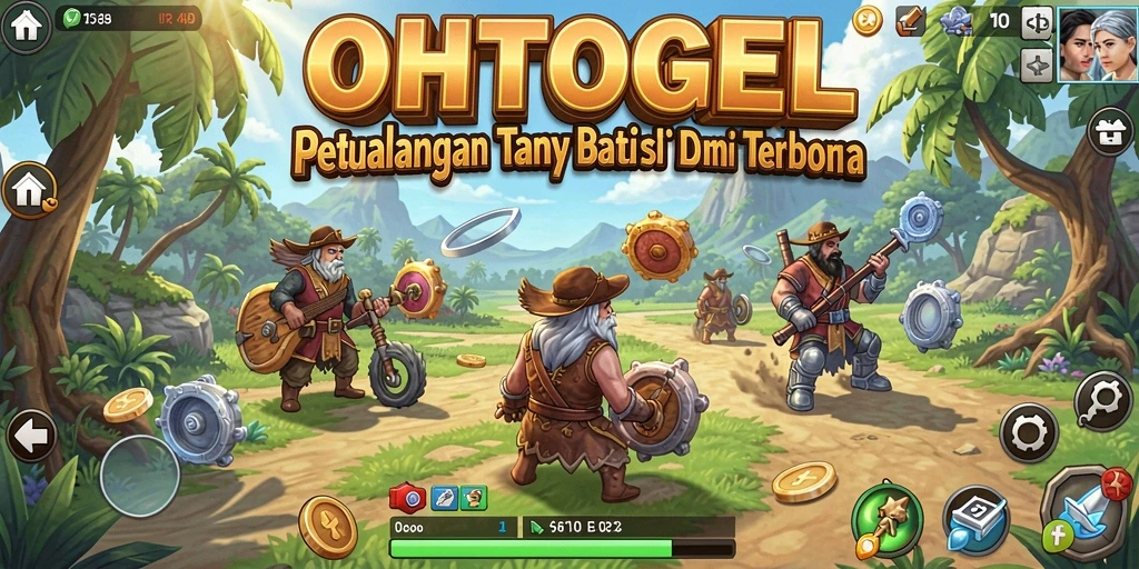Screenshot gameplay OHTOGEL menampilkan dunia terbuka yang luas dan indah.
