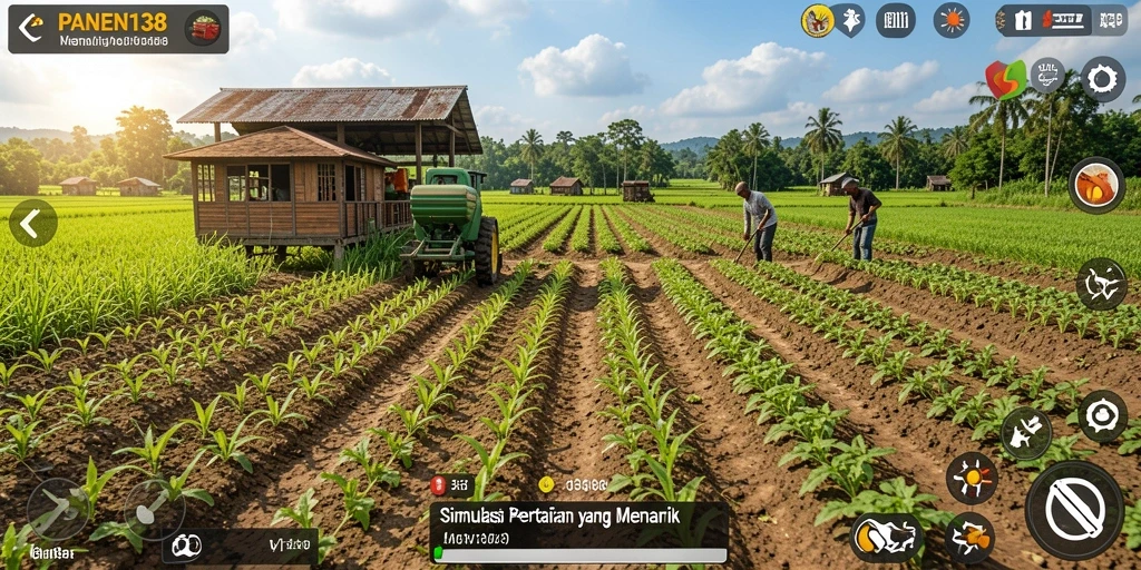 Tampilan gameplay menarik dari PANEN138 dengan grafik yang memukau.