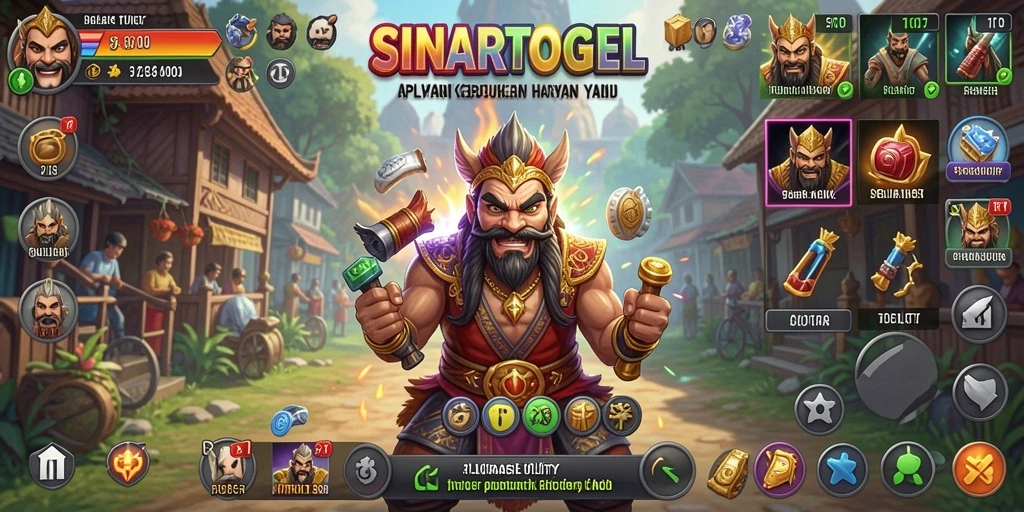 Tampilan utama SINARTOGEL dengan berbagai fitur Utility yang bermanfaat.