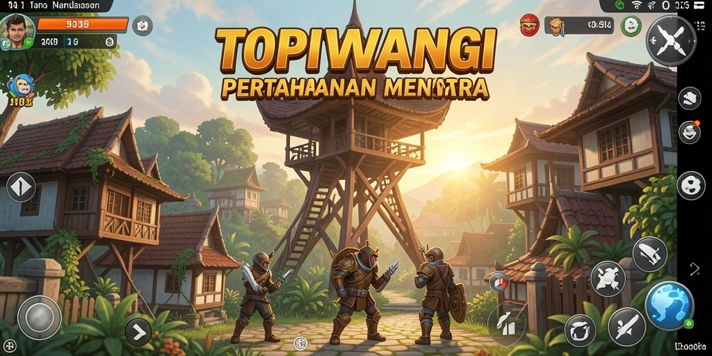 Gameplay seru Tower Defense di TOPIWANGI.